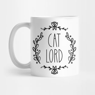 Cat Lord | Ornate | Black Mug